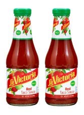 La Victoria Red Taco Sauce Mild, 12 Ounce (Pack of 2)