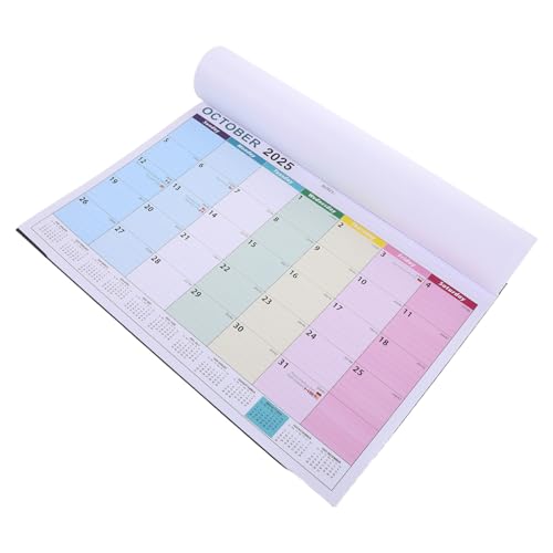 Uonlytech Parete Annuale Mensile Per Scuola Con Rilegatura Spirale Per Pianificazione Gestione