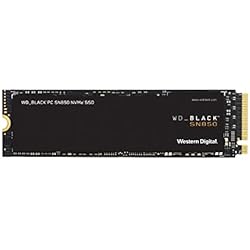 WD_BLACK SN850 de 1 TB SSD interna para juegos ; tecnología PCIe Gen. 4, velocidades de lectura de hasta 7000 MB/s, M.2 2280, 3D NAND