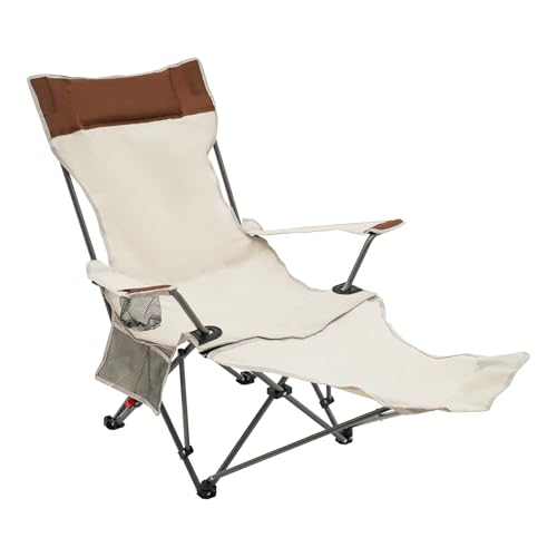 Silla plegable cómoda para exteriores, silla de camping ajustable para casa, playa, jardín, picnic, viaje por carretera, pesca, oficina, color blanco, 54 x 53,5 x 89,5 cm, 2 unidades