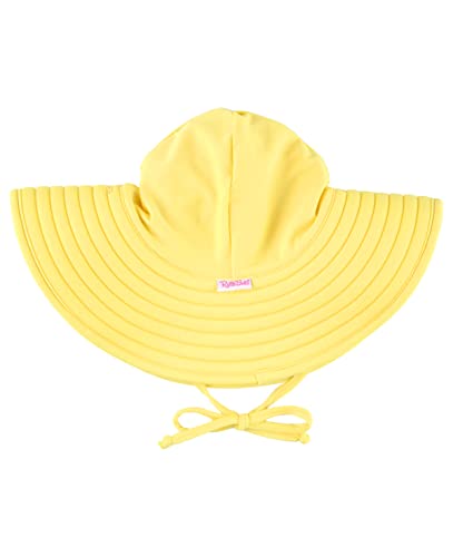 Image of RuffleButts Baby /Toddler Girls UPF 50+ Sun Protective Wide Brim Swimwear Sun Hat