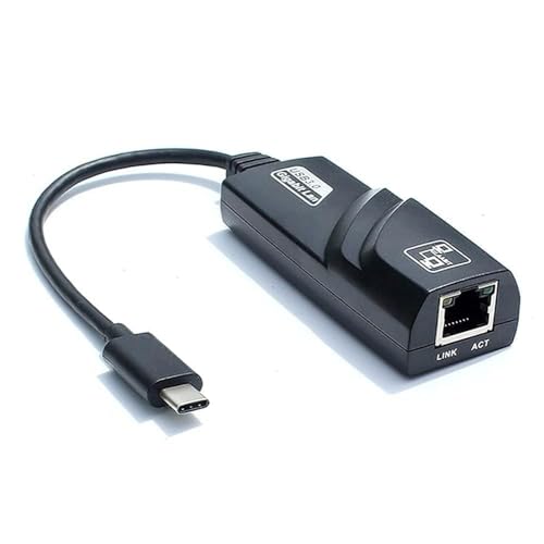 Image of USB-C to RJ45 Gigabit Ethernet LAN Network Adapter, Type-C, 10 /100 Mbps, Compatible with MacBook and Laptops, TD-214TC