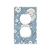 xigua Toggle Switch Wallplate Cute Baby Sheep Switch Wall Plate Cover,Decorative Outlet Cover Switch Cover for Home Office Bedroom 4.53