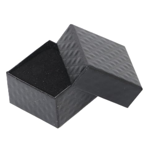 Paper Cardboard Cotton Filled Jewelry Display Gift Box for Earrings Rings Pendant Anklet Belt Buckle Brooch and Watch Velvet Pia