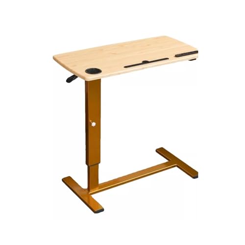 QUSYZD Escritorio móvil de pie, Mesa de Noche móvil, Mesa Plegable para portátil, Mesa elevable para sofá o Cama, Mesa pequeña, Escritorio móvil para Ordenador.,