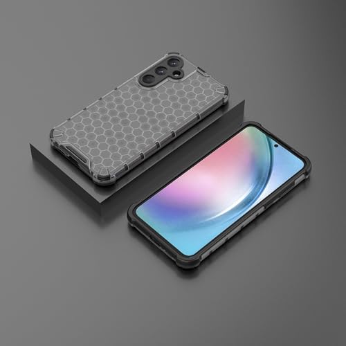 Image of Glasgow Back Case Cover Designed for [ Samsung Galaxy A55 5G ] (Stylish Look | Shock Proof) - Black