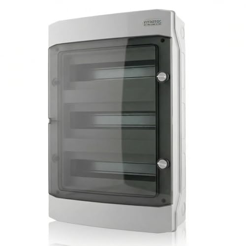Intratec Coffret de Distribution en Saillie 3 Rangée IP65 – Coffret Électrique pour 36 Modules...