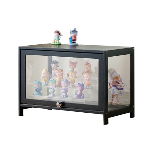 Witriolik Vitrinenschrank, Glasvitrine Stehend Sammlervitrine Glas Vitrinenschrank, Vitrinenschrank Wohnzimmer für Wohnzimmer und Büro(30x33x40cm-1 Schicht/Weiß-Auf DREI Seiten transparent)