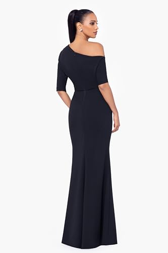Image of Betsy & Adam Women's Cape Sleeve High Neck Bodycon Knee Length Dress with Cutout