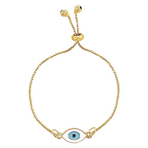 Image of I Jewels Designer Evil Eye Lumba Rakhi Bracelet with Rakshabandhan Card for Bhabhi /Sister