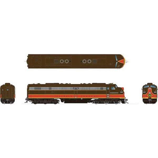 Rapido HO Scale Illinois Central EMD E8A Diesel Locomotive Train #4023