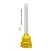 50pcs Mixing Tips Impression Genuine Mixpac All VPS for Dental (7001 Yellow 5.0mm (1:1))