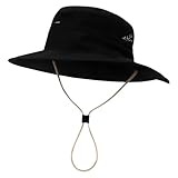 Kids Sun Hats for Girls Boys with Wide Brim Mesh Bucket Hats Adjustable Chin Strap UV Protection Summer Beach Hat Gorras para niños de 3 años Black