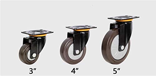 Roulettes pivotantes robustes pour etabli atelier et machines de 4 pouces - 2