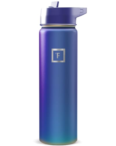 IRON °FLASK 24 oz Wide Mouth Water Bottle with Straw