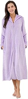 Richie House Women's Soft and Warm Fleece Robe with Zipper RHW2856-A-L Lilac