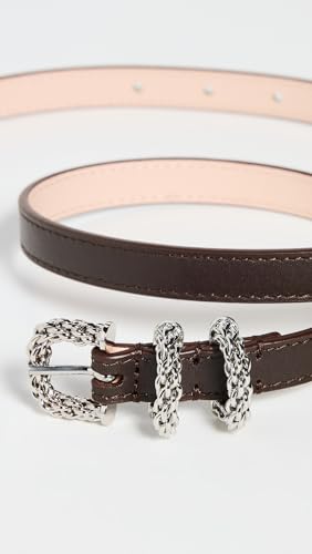 BY FAR Women's Kat Tabac Nappa Leather Belt4