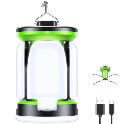 Blukar Lanterne Camping Rechargeable 2000LM, Lampe Camping LED Pliable-7 Modes d'éclairage 60 LED Super Brillant 50H d'autonomie-Eclairage Portable Lampe...
