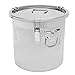 Stainless Steel Airtight Canister Food Jar Storage Canister for Tea Coffee Sugar Pantry Kitchen Counter,21L,Cereal Container with Airtight Lid and Handle Rice Oil Storage Bucket for Storing Food