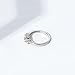 Amazon Collection Platinum-Plated Sterling Silver Round 3-Stone Ring made with Infinite Elements Cubic Zirconia (1 cttw), Size 5