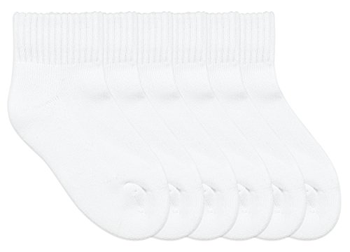 Jefferies Socks Mens Quarter Half Cushion Seamless Sport Socks 6 Pair Pack