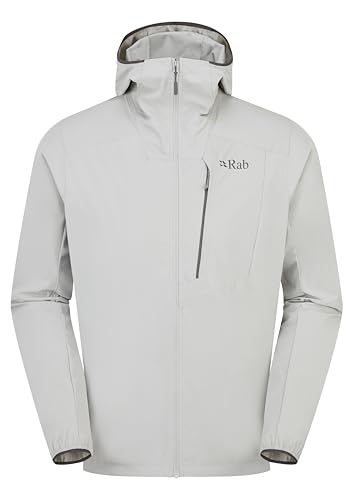 Rab Men's Borealis Alpine Hoody Jacket - Lightweight Water-Repellent Softshell Coat for Hiking & Climbing