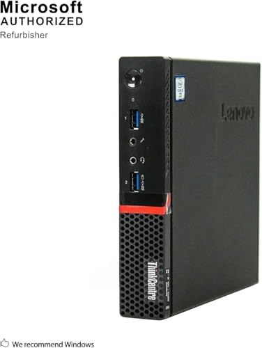 Image of Lenovo ThinkCentre M900 Tiny Desktop Micro Tower PC (Intel Core i5-6500T Upto -3.1 GHz, 16 GB Ram, 256 GB SSD, USB 3.0, WiFi) Windows 10 Pro (Renewed) €¦