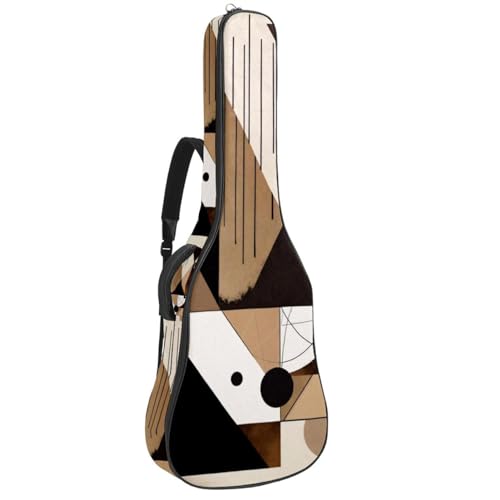 Housse guitare acoustique 42 pouces imperméable avec grand compartiment accessoires et sac