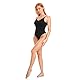 OURCAN Niedriger Rücken Bodysuit Figurenformend Damen Body Formender Body Shaper Bauchweg Sculpting Shapewear Verstellbarer Schultergurt Schwarz XS