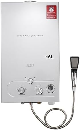 TABODD 32KW 16L Tragbarer Gas Durchlauferhitzer Propangas Campingdusche