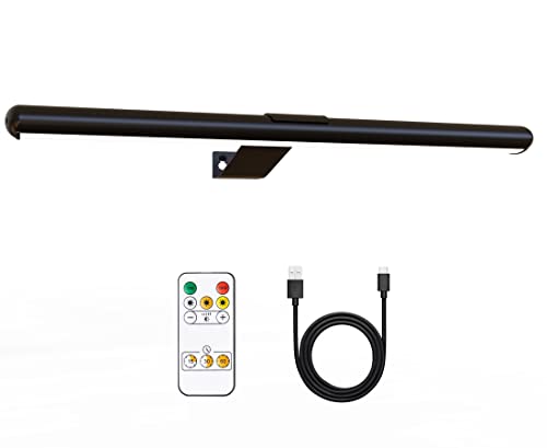 Wireless Picture Lights 16Inch With Remote Rechargeable Battery Led Painting Light For Art Display Wall Picture Lamp Metal Body With 3 Lighting Modes,300Lm With Dimmer Timer For Picture Dartboard #TOP30