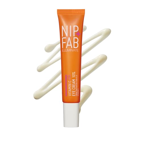 Nip+Fab Vitamin C Fix Eye Cream 10% 20ml Eye-Brightening Complex with 5% Vitamin C 1% Haloxyl 1% Caffeine 3% Meiview Targets Dark Circles & Puffiness