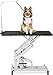Hydraulic Dog Grooming Table for Large Dogs, Heavy Duty Professional Hydraulic Pet Grooming Table with Adjustable Overhead Arm and Noose, Range 21-36 Inch, 42.5''/ Black