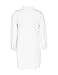HAOYIHUI Women's Casual Long Sleeve Boyfriend Pocket Shirt Dress Tunic Top(XL,White)