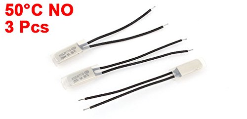uxcell a15012900ux0293 3 peças Ksd9700 interruptor de temperatura de termostato bimetálico aberto no