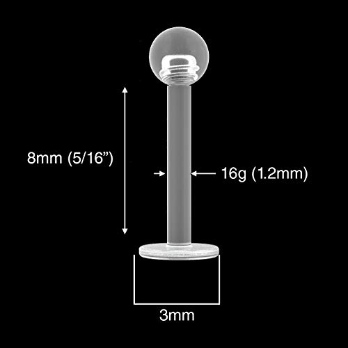 Bling Piercing BQLBRT6ACRYLIC