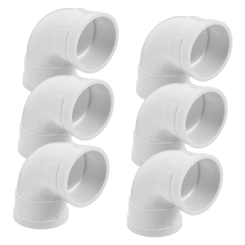 Accesorios de tubería de codo de PVC PRETYZOOM de 6 piezas para sistemas de drenaje