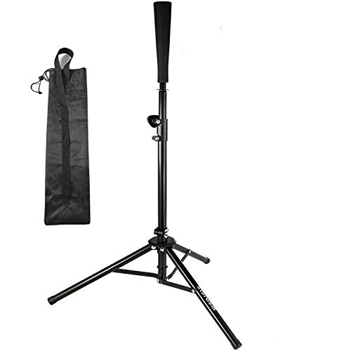Storgem Batting Baseball tee Softball Adjustable Tripod Stand Tee for Hitting Training Practice,Carrying