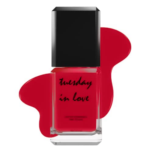 Halal Nail Polish by Tuesday in Love | WUDU & Ablution Permissible Vegan Nail Polish | Oxygen & Water Permeable | Fast Drying Breathable Nail Polish - Non-Toxic & Cruelty-Free | ISNA Canada Certified (Lust)