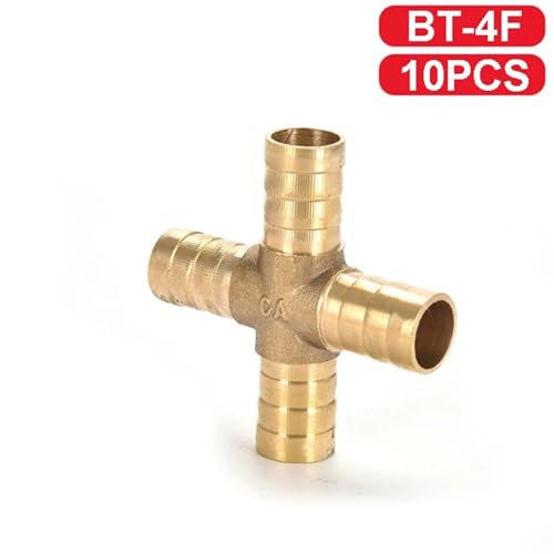 Conector pagoda de cobre macizo y latón para acople de tuberías de 4 vías 3
