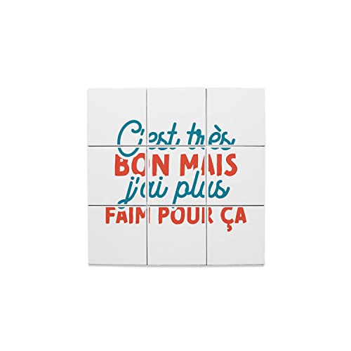 Carreaux céramique décoratif blague 10,8x10,8 cm faïence murale originale humour