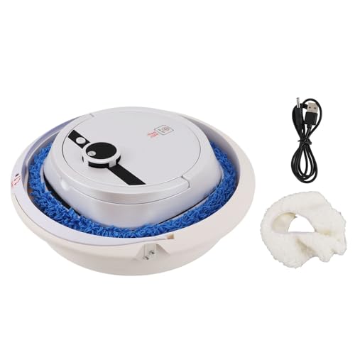 NUMNBE Robot Limpiador Automático para Suelos, Robot de Limpieza Inteligente, Blanco, Batería de Gran Capacidad - Limpieza Profunda con Movimiento Rotativo, Bajo Consumo, Ideal para Tod