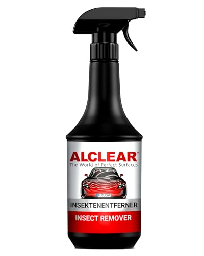 ALCLEAR Eliminador de Insectos para Coche - Eliminador de Óxido Premium para Faros, Pintura y Parabrisas - 100% de Limpieza - Eliminador de Insectos Profesional para Coche - 1000ml