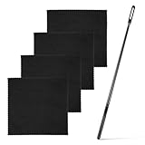 IANFAN 5 Stückt Flötenputzer Se, Flöten Reinigungsstab mit 4 Stück Reinigungstücher Flötenreinigungsset Flötenputzer Innenpflegewerkzeuge für Pflege Innen- und Außenreinigung von Instrumenten