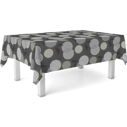 ECOMMERC3 Nappe en Toile cirée rectangulaire Taille 180 x 140 cm Style, durabilité et Facile d'entretien pour Votre Table - Nappe en Toile cirée Anti-Taches...