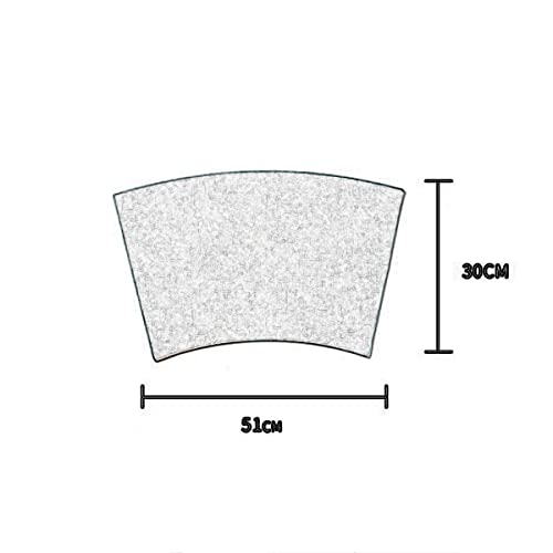 Set de table en cuir vert gazon 51 x 30 cm lavable résistant chaleur x6