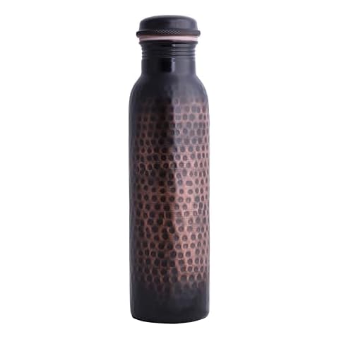 STAGLIFE Copper Water Bottles for Drinking Water for Men Women - Pure Copper Water Bottle Drinking Jug - Copper Vessel Dispenser - 33 Ounces Cover