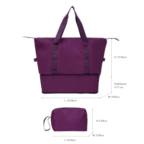 Expandable 5-Piece Luggage Set for Stress-Free Travel, Lightweight and Durable, with 360° Wheels, Wine Red4