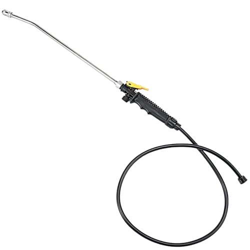 Replacement Sprayer Wand for RyobiStainless Steel Sprayer Wand with Adjustable NozzleTrigger Wand & Hose for Ryobi P2803 Sprayer (With Hose)