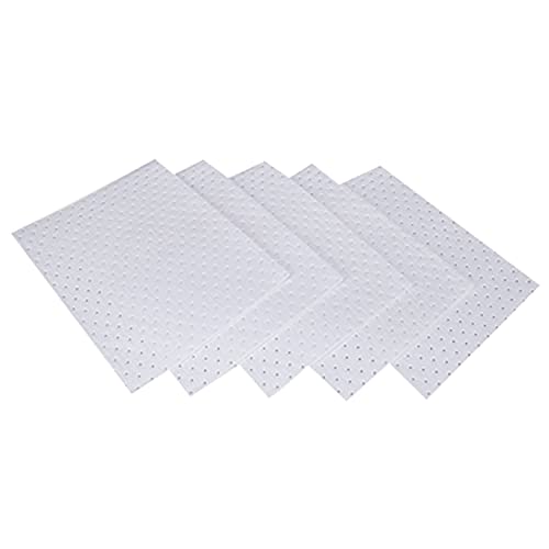 Aain® AA003 Absorbent Mat Pad Heavyweight Oil Absorbent Pads,15" x 20",White 100pcs